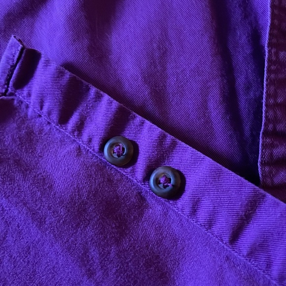 Vintage Purple Dockers Button Up Shirt size Large - Picture 6 of 6